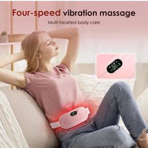 Heating Pads for Cramps Portable Cordless Pad for Women - Fast Heating Menstrual Period,Back and Cramp Relief - 3 Heat Levels and 3 Massage Modes - Rechargeable and Safe