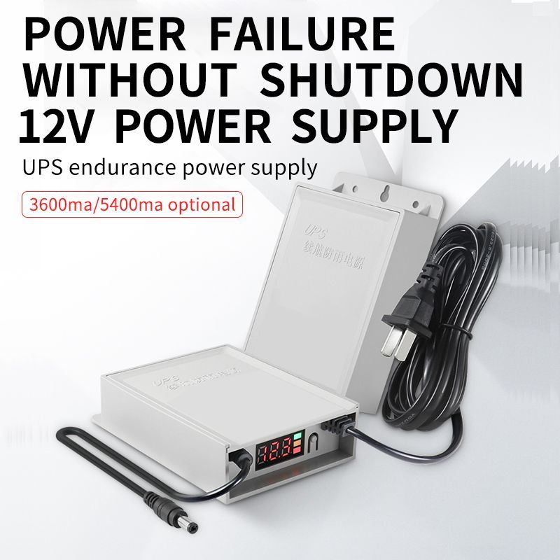 Dc-12v Mini Ups Upto 4 Hour Battery Backup 5600 mah, Fireproof, Waterproof, Led Display, Use In Wifi Router And Cctv Cameras And Ups Can Run On Anything With 12 Volt