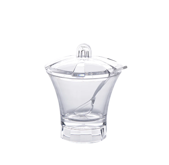 ELEGANT ACRYLIC SUGAR POT 300ML