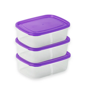 CRISPER FOOD CONTAINER 3PCS SET - XL 2500ML