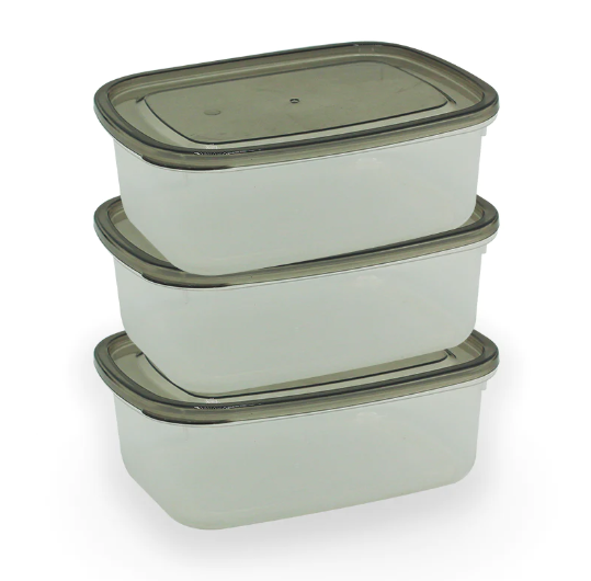 CRISPER FOOD CONTAINER 3PCS SET - XL 2500ML