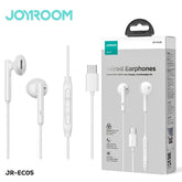 JOYROOM-EC05 TYPE-C Series Half In-Ear Wired Earphones-White