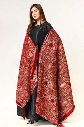 Embroidered Velvet Shawl EVS-09