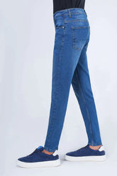 SLIM LEG DENIM JEANS NAVY BLUE