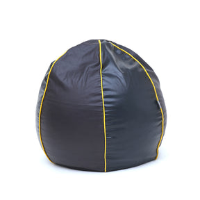 Relaxo Bean Bag Leather - With Stripes (With Free Footstool)