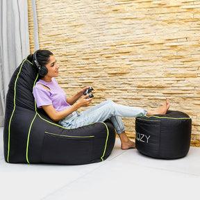 Arcade Lounger - Parachute (With Free Footstool)