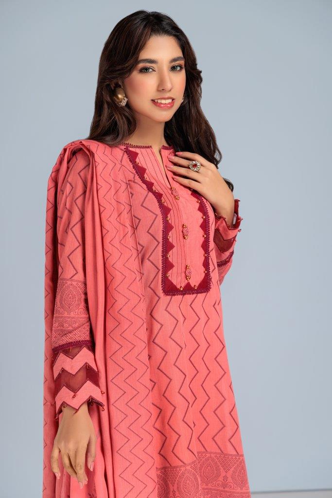 PINK-JACQUARD-3 PIECE (RBN233P18B)