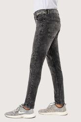 SLIM LEG DENIM JEANS DARK BLUE