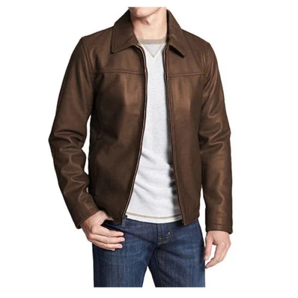 Highstreet Leather Jacket (Brown)